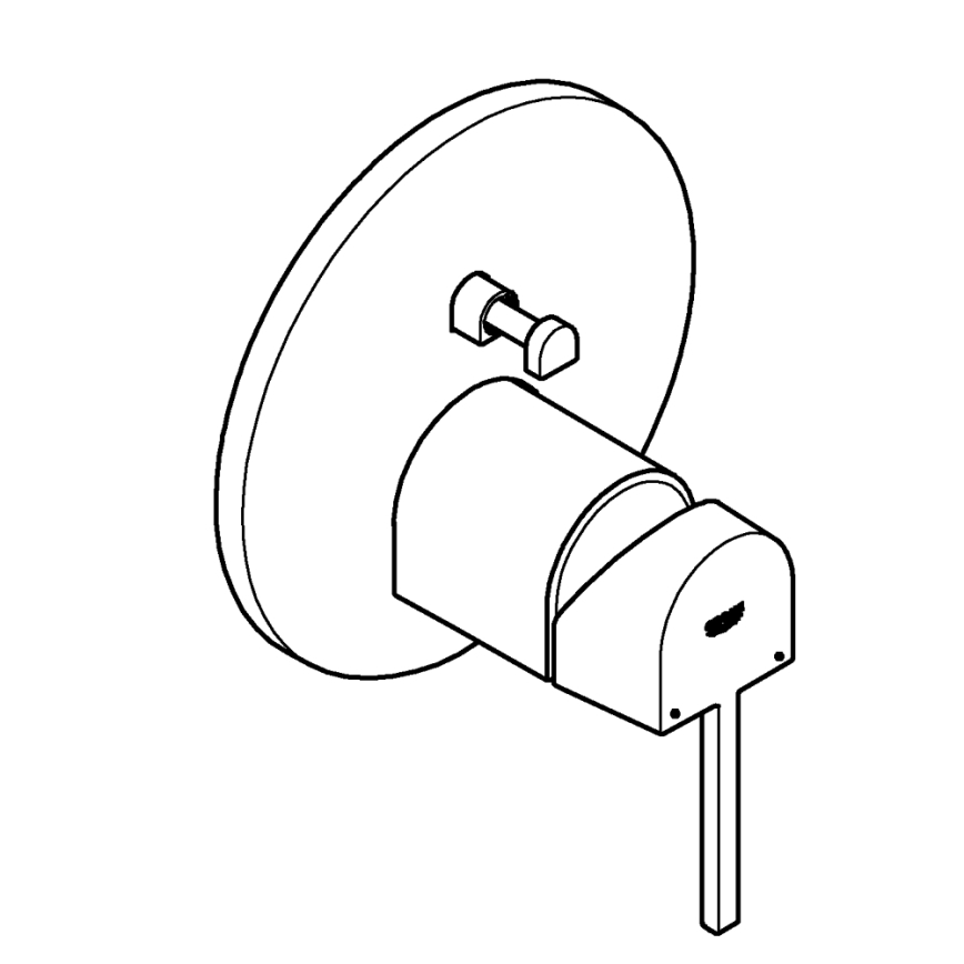 GROHE 24060003 - Bateria PLUS błyszczący chrom