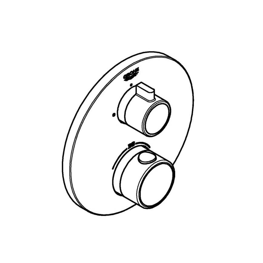 GROHE 24075000 - Termostatyczna bateria prysznicowa GROHTHERM chrom błyszczący
