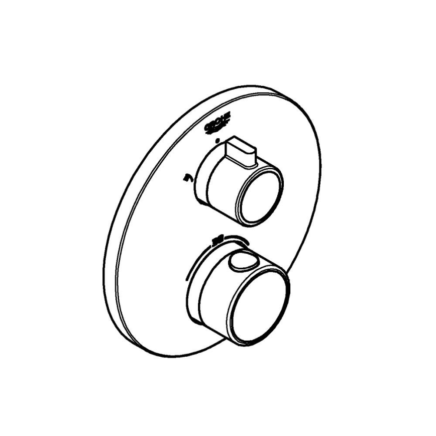 GROHE 24076000 - Termostatyczna bateria prysznicowa GROHTHERM chrom błyszczący