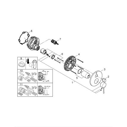 GROHE 24092001 - Bateria ESSENCE, chrom błyszczący
