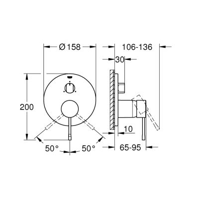 GROHE 24092001 - Bateria ESSENCE w chromie błyszczącym