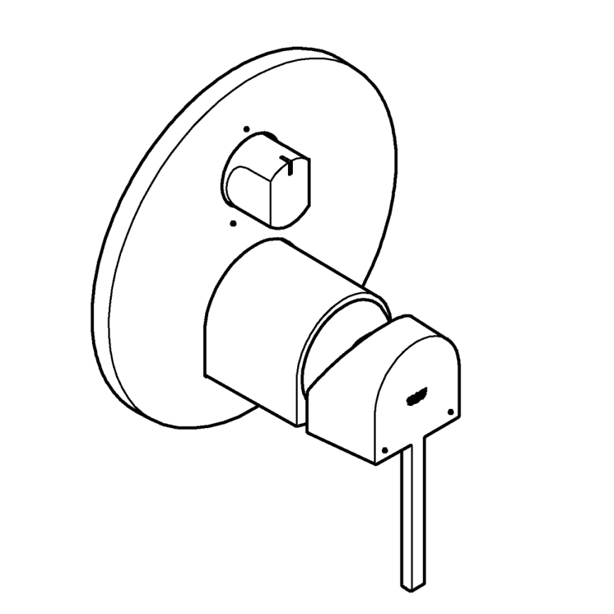 GROHE 24093003 - Bateria PLUS błyszczący chrom