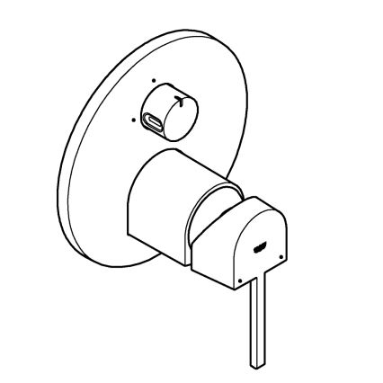 GROHE 24093003 - Bateria PLUS błyszczący chrom