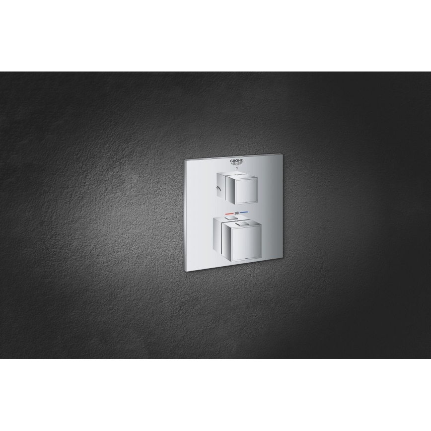 GROHE 24154000 - Bateria termostatyczna GROHTHERM CUBE chrom błyszczący