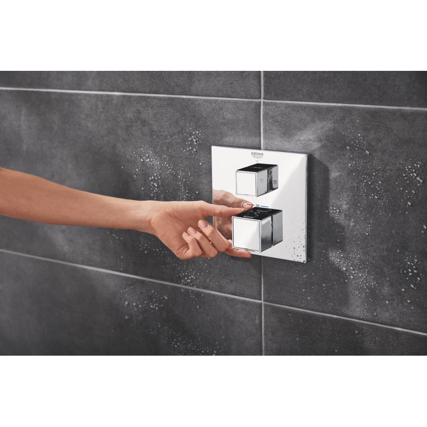 GROHE 24154000 - Bateria termostatyczna GROHTHERM CUBE chrom błyszczący