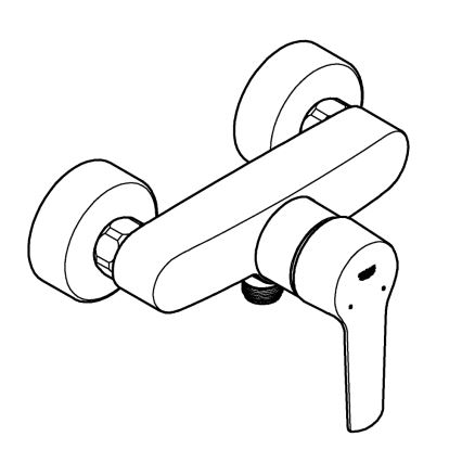 GROHE 242082432 - Bateria prysznicowa START DN 15 czarna