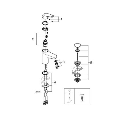 GROHE 24326001 - Bateria umywalkowa SWIFT DN 15 rozmiar M błyszczący chrom