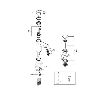 GROHE 24329001 - Bateria umywalkowa SWIFT DN 15 chrom błyszczący
