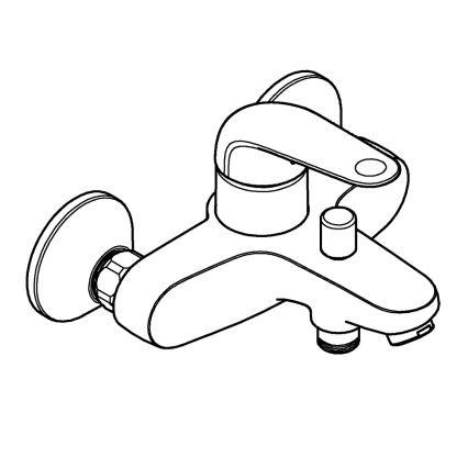 GROHE 24335001 - bateria wannowa DN 15 w błyszczącym chromie