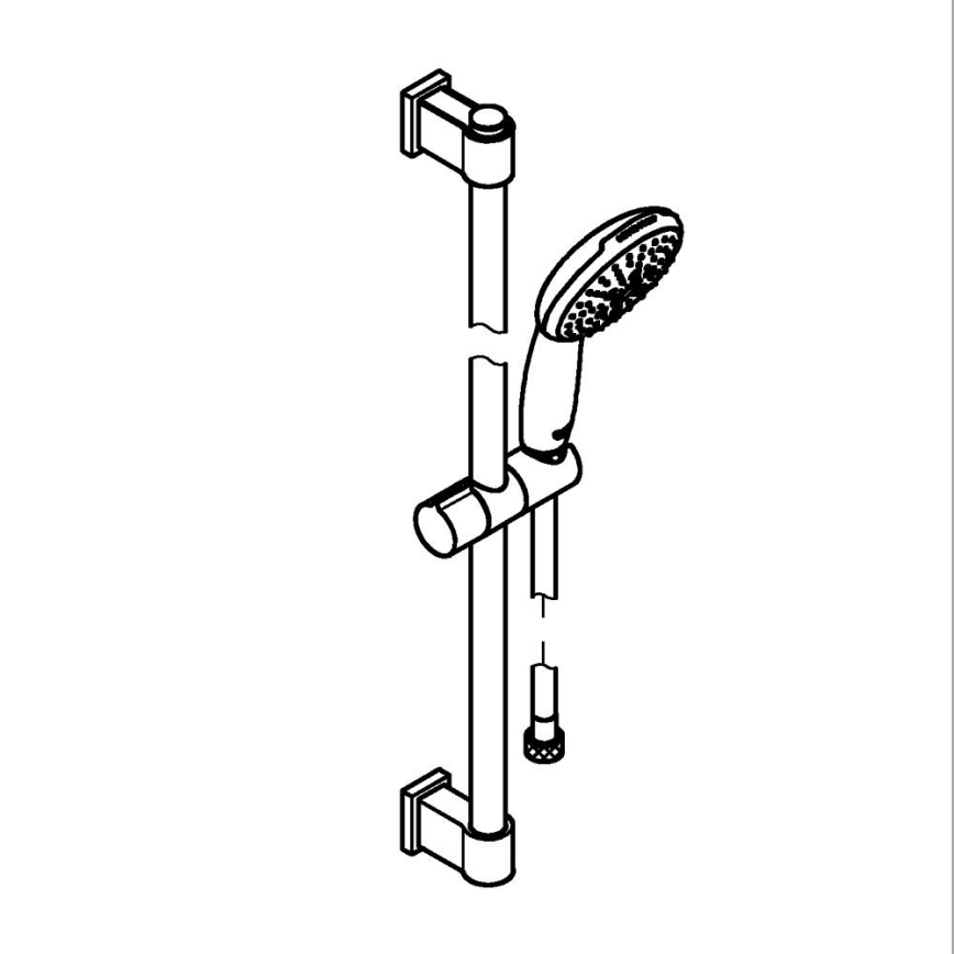 GROHE 26032001 - Zestaw prysznicowy VITALIO START 110 600 mm chrom błyszczący