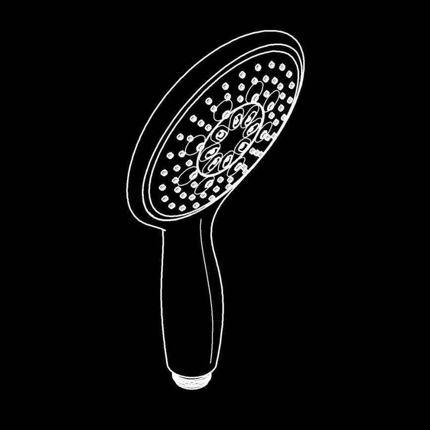 GROHE 26107000 - Ręczna słuchawka prysznicowa VITALIO RAIN 130 mm, błyszczący chrom