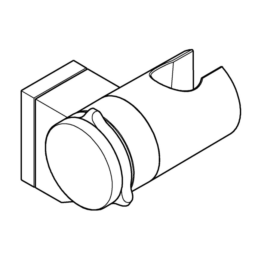 GROHE 26183001 - Uchwyt ścienny do słuchawki prysznicowej VITALIO UNIVERSAL, błyszczący chrom