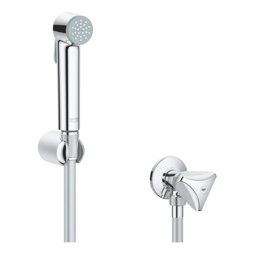 GROHE 26357000 - Zestaw ścienny z zaworem kątowym, błyszczący chrom