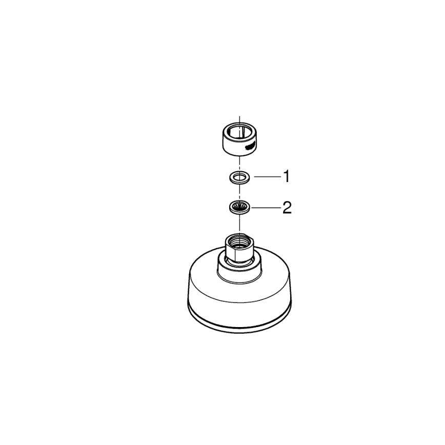 GROHE 26366001 - Deszczownica RAINSHOWER 210 mm chrom błyszczący