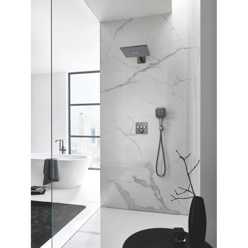 GROHE 26370AL0 - Kolanko ścienne EUPHORIA CUBE DN 15 grafitowe