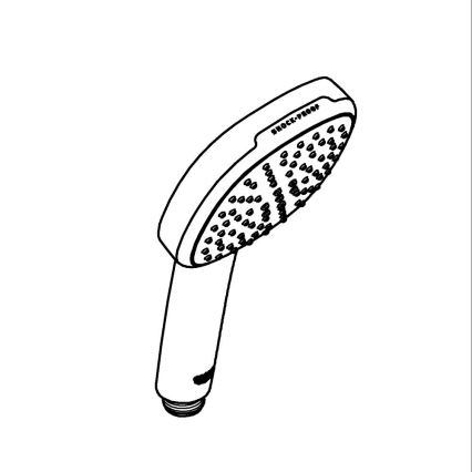 GROHE 263972431 - Słuchawka prysznicowa VITALIO COMFORT 110 162 × 110 mm czarna