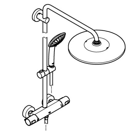 GROHE 26400001 - System prysznicowy VITALIO JOY SYSTEM 310 450 mm błyszczący chrom