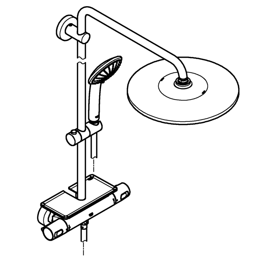 GROHE 26401001 - System prysznicowy VITALIO JOY SYSTEM 310 chrom błyszczący