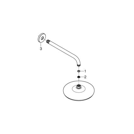 GROHE 26412000 - Głowica prysznicowa TEMPESTA 210 286 mm błyszczący chrom