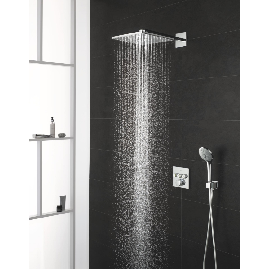 GROHE 26479000 - Głowica prysznicowa RAINSHOWER SMARTACTIVE 310 CUBE, błyszczący chrom