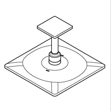 GROHE 26481000 - Zestaw deszczownicy RAINSHOWER SMARTACTIVE 310 CUBE 310 mm chrom