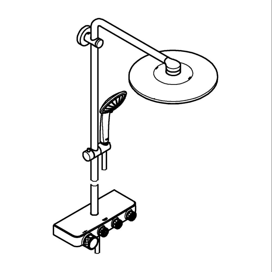 GROHE 26507000 - System prysznicowy EUPHORIA SMARTCONTROL 310 DUO, chrom błyszczący