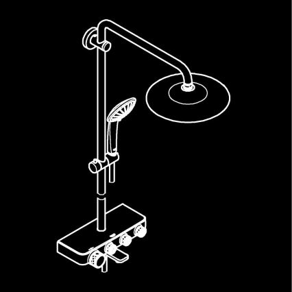 GROHE 26510000 - System prysznicowy EUPHORIA SMARTCONTROL 450 mm chrom błyszczący