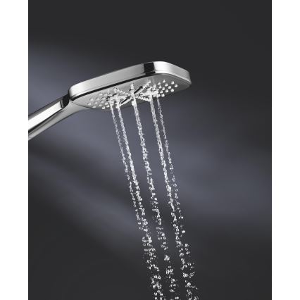 GROHE 26550000 - Ręczna słuchawka prysznicowa RAINSHOWER SMARTACTIVE 130 CUBE chrom błyszczący