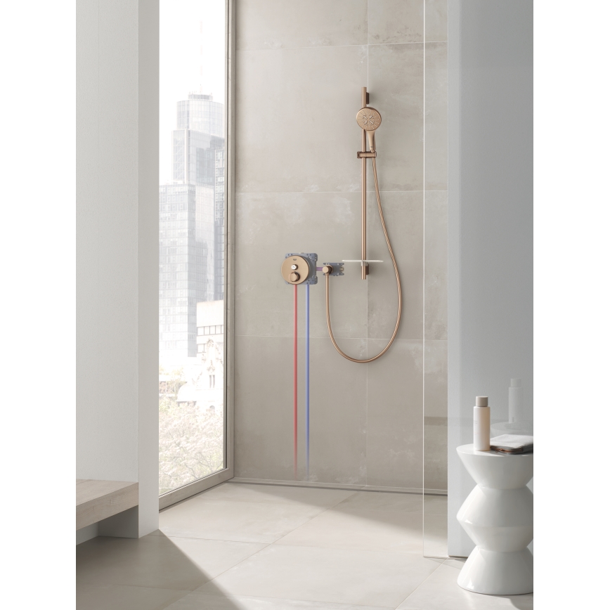 GROHE 26574DL0 - Ręczna słuchawka prysznicowa RAINSHOWER SMARTACTIVE 130 mm, miedziana