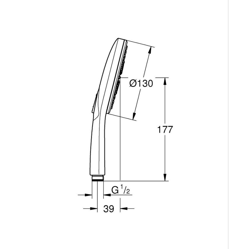 GROHE 26574DL0 - Słuchawka prysznicowa RAINSHOWER SMARTACTIVE 130 mm szczotkowana miedź