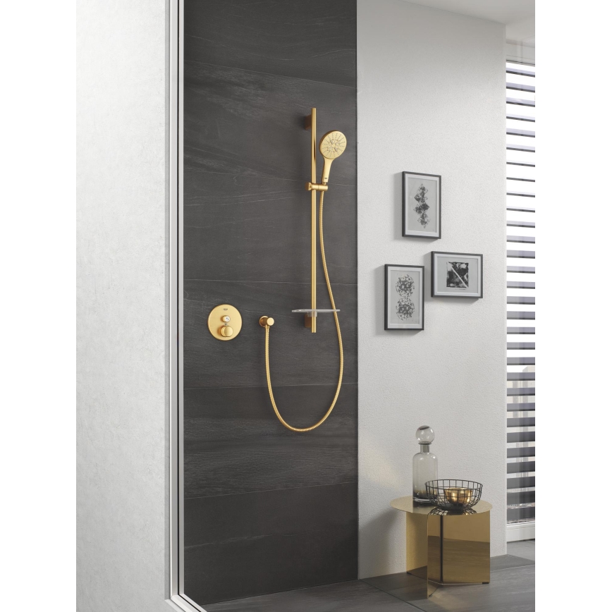 GROHE 26574GN0 - Słuchawka prysznicowa RAINSHOWER SMARTACTIVE 130 szczotkowane złoto