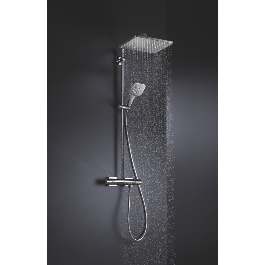 GROHE 26582000 - Ręczna słuchawka prysznicowa RAINSHOWER SMARTACTIVE 130 CUBE chrom błyszczący