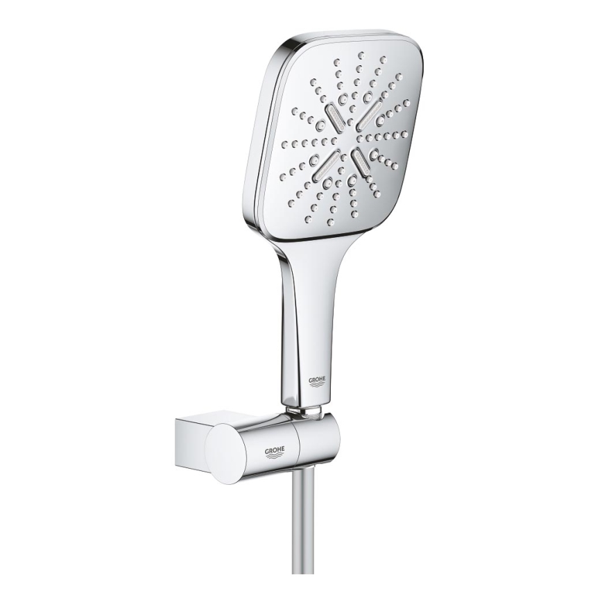 GROHE 26588000 - Zestaw słuchawki prysznicowej RAINSHOWER SMARTACTIVE 130 CUBE chrom błyszczący