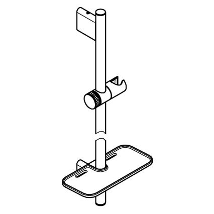 GROHE 26603DC0 - Drążek prysznicowy RAINSHOWER SMARTACTIVE 900 mm chrom matowy