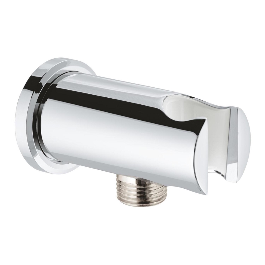 GROHE 26658000 - Przyłącze ścienne z zintegrowanym uchwytem na słuchawkę prysznicową O 48 mm chrom