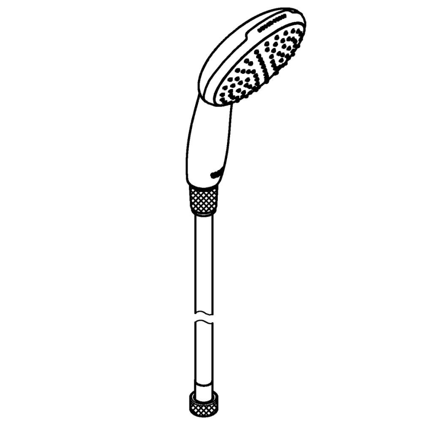 GROHE 26720001 - Słuchawka prysznicowa VITALIO START 110 1500 mm chrom błyszczący