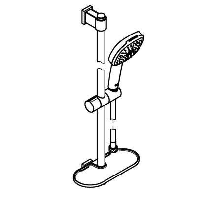 GROHE 26929001 - Zestaw prysznicowy VITALIO COMFORT 110 600 mm, chrom błyszczący