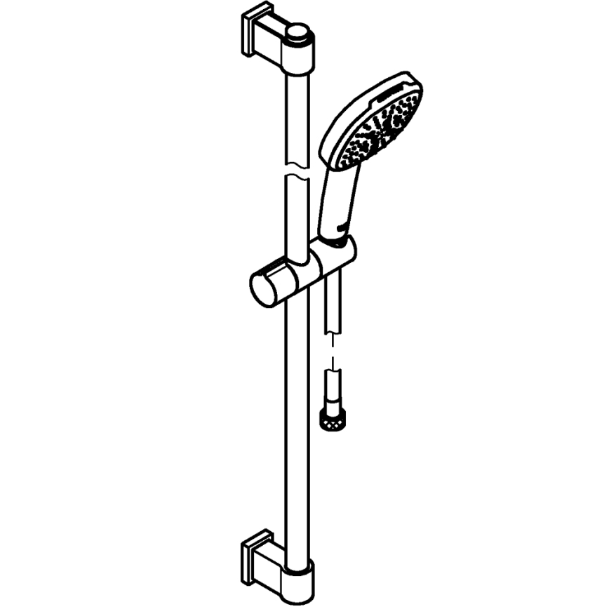 GROHE 26932001 - Zestaw prysznicowy VITALIO COMFORT 110 900 mm błyszczący chrom