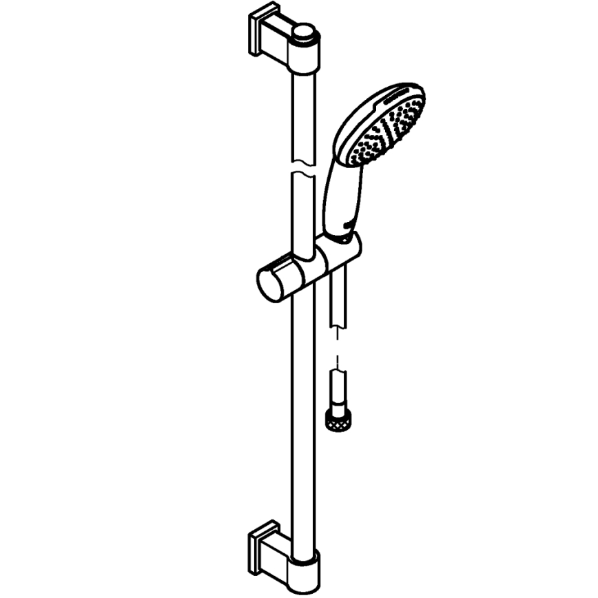 GROHE 26953001 - Zestaw prysznicowy VITALIO START 110 900 mm błyszczący chrom