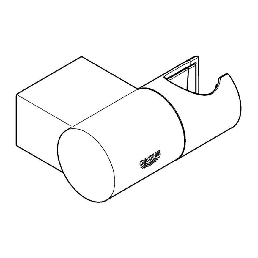 GROHE 27055000 - Uchwyt ścienny do słuchawki prysznicowej RAINSHOWER, chrom błyszczący