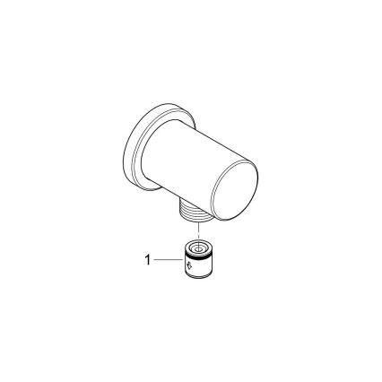 GROHE 27057GN0 - Kolanko ścienne RAINSHOWER DN 15 szczotkowane złoto