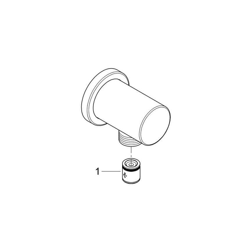 GROHE 27057GN0 - Kolanko ścienne RAINSHOWER DN 15 szczotkowane złoto