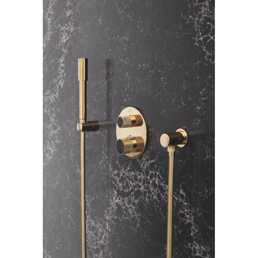 GROHE 27074GL0 - Uchwyt ścienny do słuchawki prysznicowej RAINSHOWER złoty