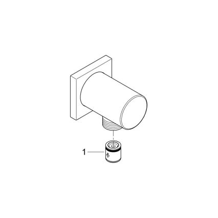 GROHE 27076000 - Kolanko ścienne RAINSHOWER, chrom błyszczący