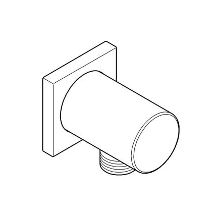 GROHE 27076000 - Kolanko ścienne RAINSHOWER, chrom błyszczący