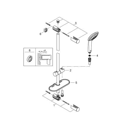 GROHE 27227001 - Zestaw prysznicowy EUPHORIA 900 mm błyszczący chrom