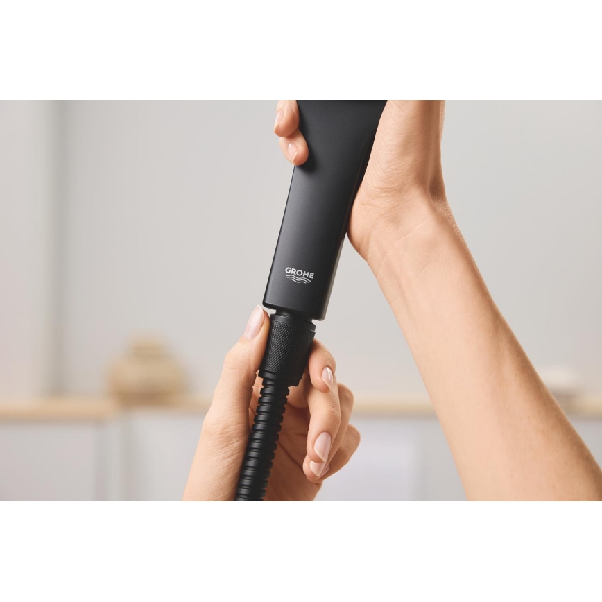 GROHE 27502KS1 - Wąż prysznicowy VITALIOFLEX METAL LONG-LIFE 1500 mm czarny