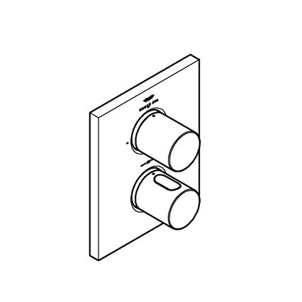 GROHE 27618000 - Osłona termostatyczna GROHTHERM F błyszczący chrom