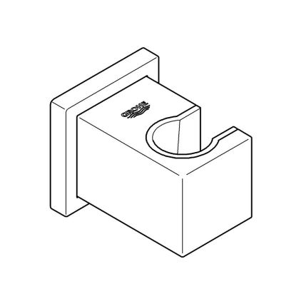 GROHE 27693000 - Ścienny uchwyt prysznicowy EUPHORIA CUBE chrom błyszczący