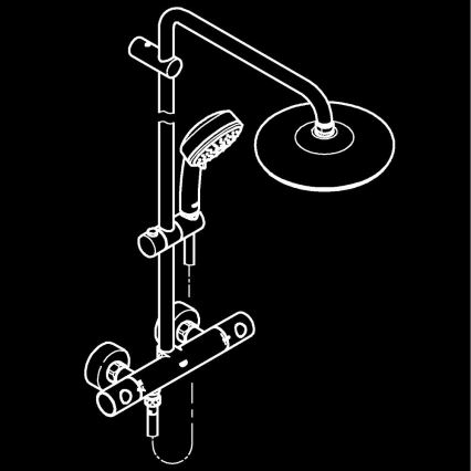 GROHE 27922001 - System prysznicowy TEMPESTA COSMOPOLITAN 210 błyszczący chrom